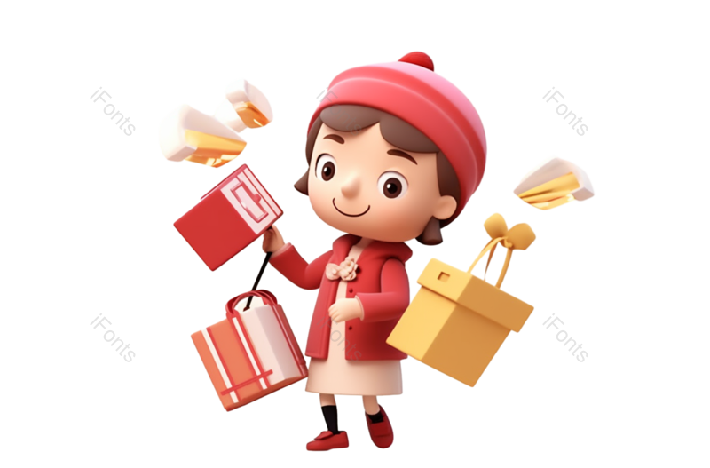 卡通图片,鞋子元素,儿童PNG,童年免抠素材